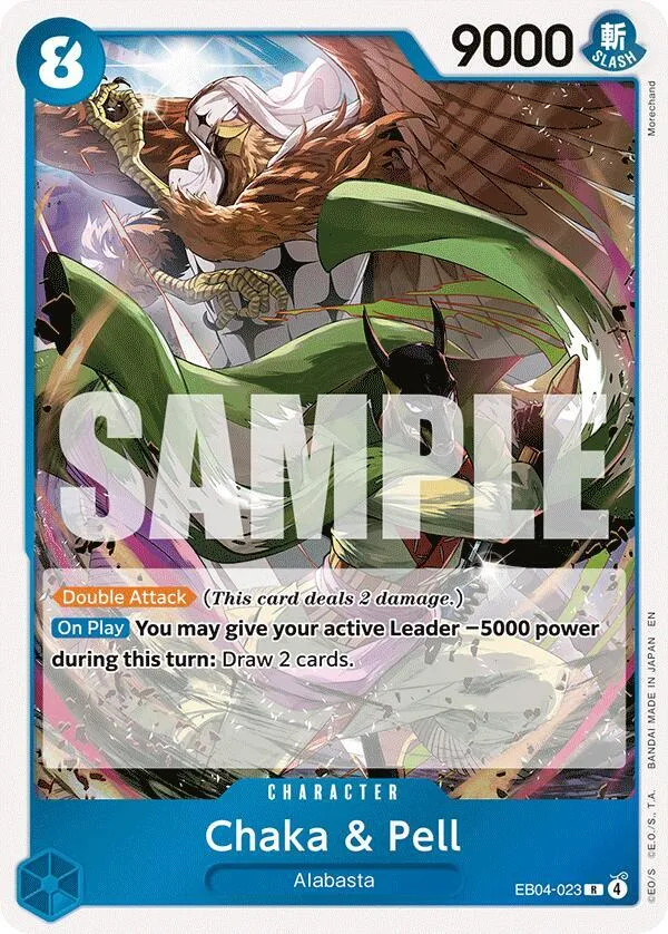 Chaka & Pell - EB04-023 — The Azure Sea's Seven — One Piece Card Game