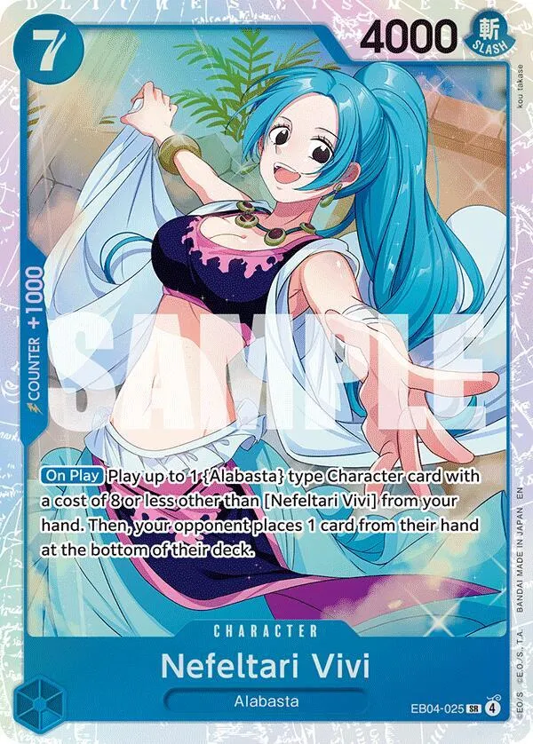 Nefeltari Vivi (EB04-025) — The Azure Sea's Seven — One Piece Card Game