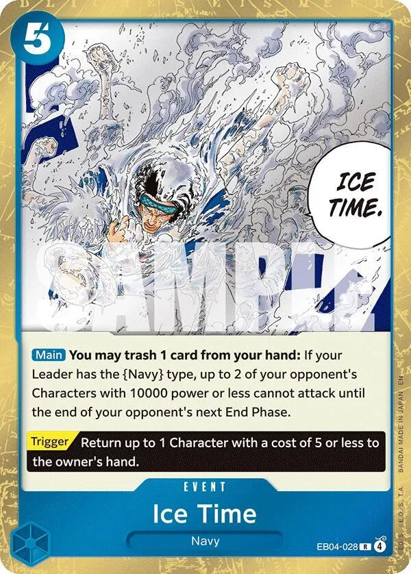 Ice Time — The Azure Sea's Seven — One Piece Card Game