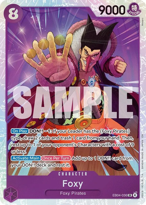 Foxy — The Azure Sea's Seven — One Piece Card Game