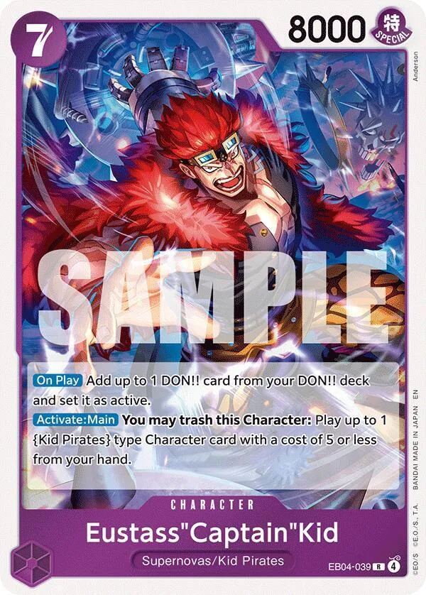 Eustass"Captain"Kid - EB04-039 — The Azure Sea's Seven — One Piece Card Game