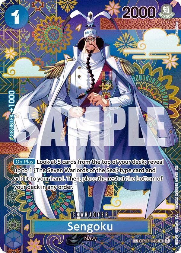 Sengoku - OP07-046 (SP) — The Azure Sea's Seven — One Piece Card Game