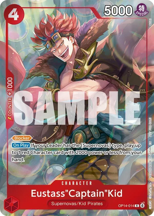 Eustass"Captain"Kid - OP14-014 (Dash Pack) — The Azure Sea's Seven — One Piece Card Game