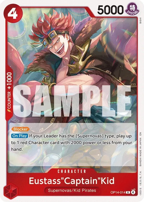 Eustass"Captain"Kid - OP14-014 — The Azure Sea's Seven — One Piece Card Game