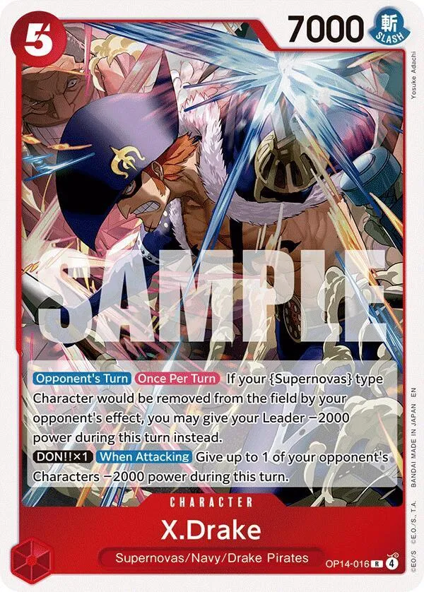 X.Drake — The Azure Sea's Seven — One Piece Card Game