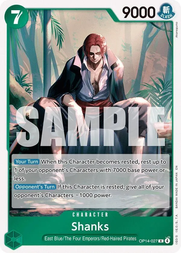 Shanks — The Azure Sea's Seven — One Piece Card Game