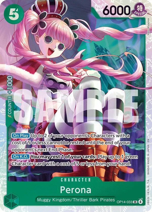 Perona - OP14-033 — The Azure Sea's Seven — One Piece Card Game