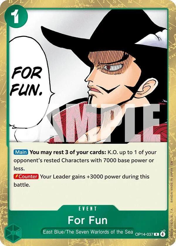 For Fun — The Azure Sea's Seven — One Piece Card Game