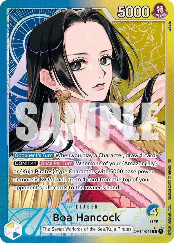 Boa Hancock - OP14-041 (Alternate Art) — The Azure Sea's Seven — One Piece Card Game