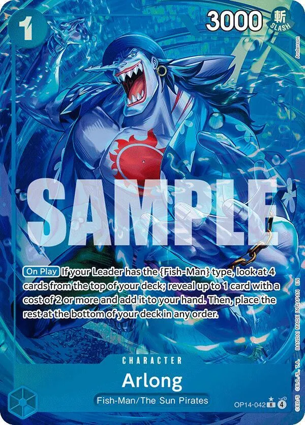 Arlong (Alternate Art) — The Azure Sea's Seven — One Piece Card Game