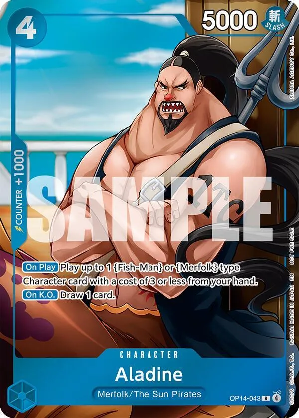 Aladine (Dash Pack) — The Azure Sea's Seven — One Piece Card Game