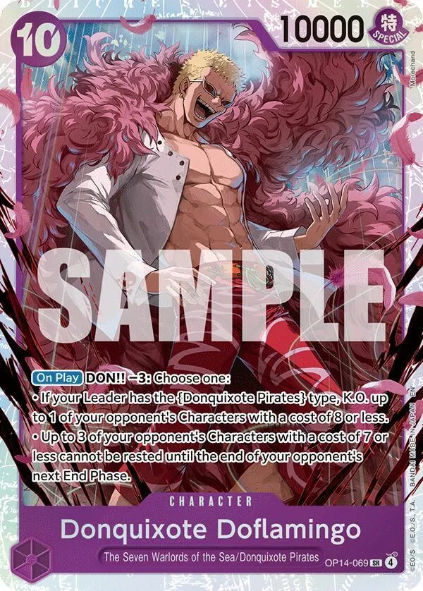 Donquixote Doflamingo - OP14-069 — The Azure Sea's Seven — One Piece Card Game
