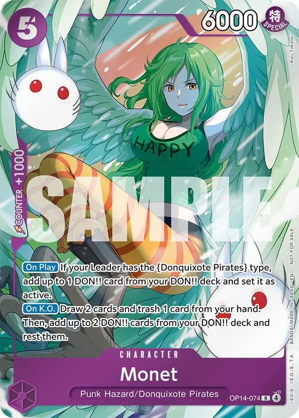 Monet (Dash Pack) — The Azure Sea's Seven — One Piece Card Game
