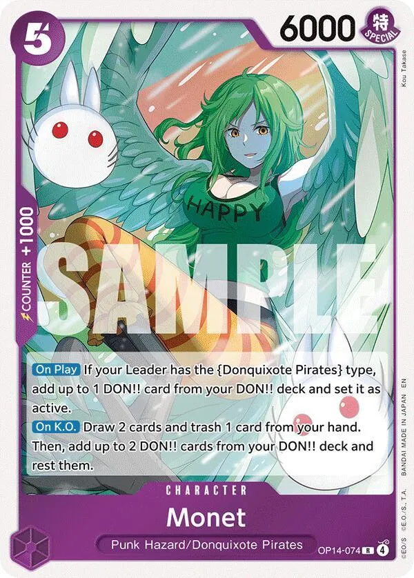 Monet — The Azure Sea's Seven — One Piece Card Game