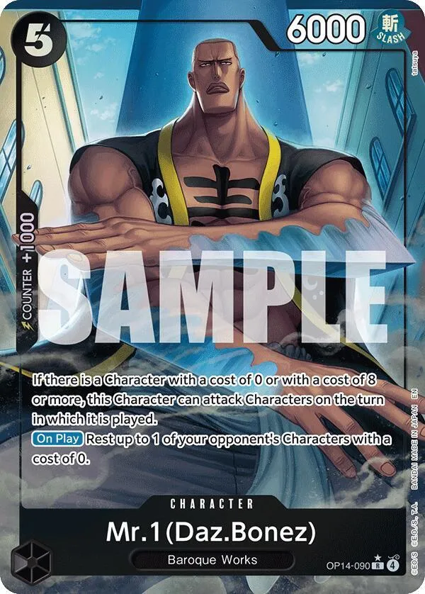 Mr.1 (Daz.Bonez) (Alternate Art) — The Azure Sea's Seven — One Piece Card Game