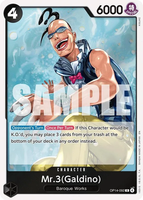 Mr.3(Galdino) — The Azure Sea's Seven — One Piece Card Game