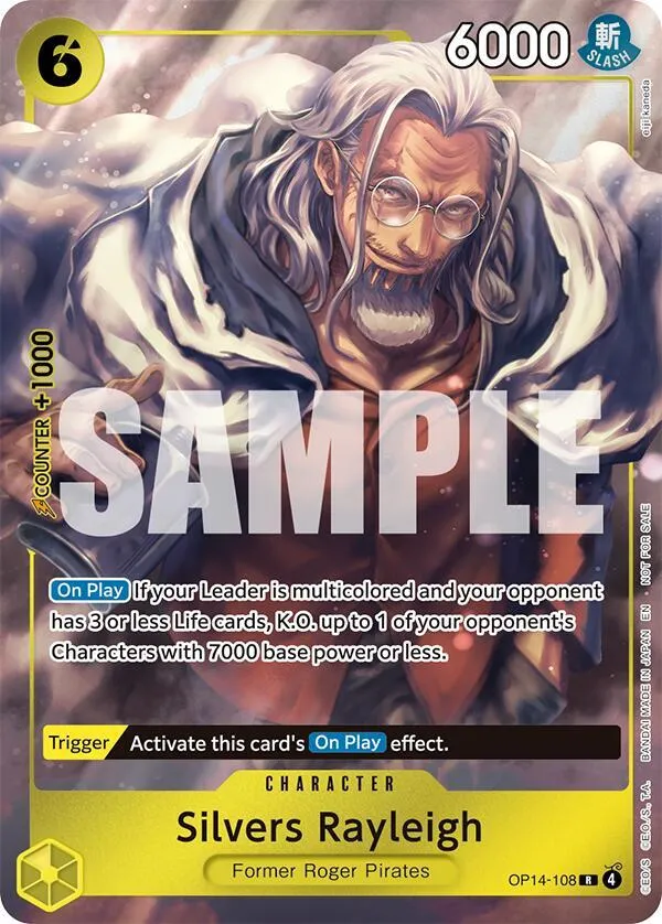 Silvers Rayleigh (Dash Pack) — The Azure Sea's Seven — One Piece Card Game