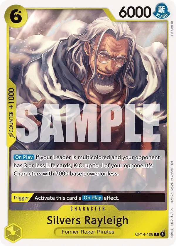 Silvers Rayleigh — The Azure Sea's Seven — One Piece Card Game