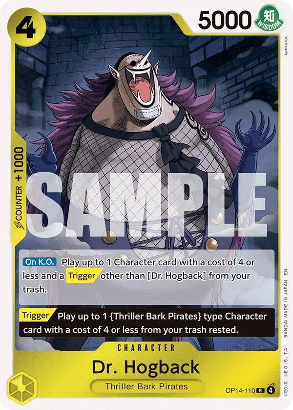 Dr. Hogback — The Azure Sea's Seven — One Piece Card Game