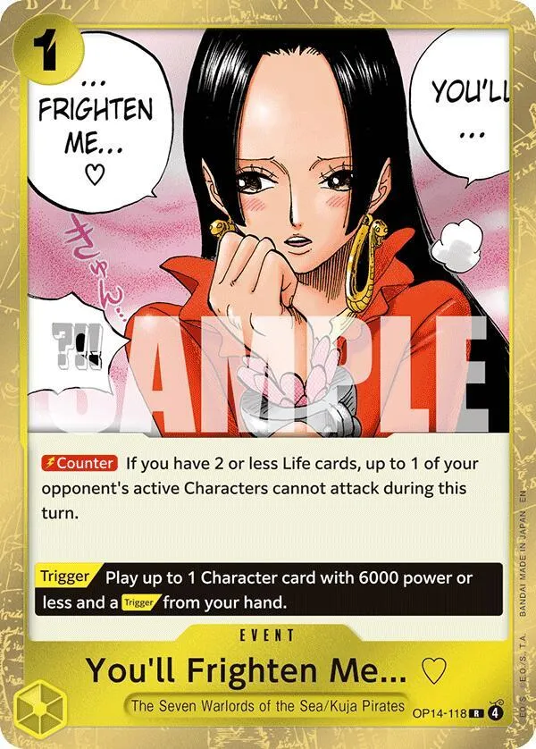 You'll Frighten Me... — The Azure Sea's Seven — One Piece Card Game