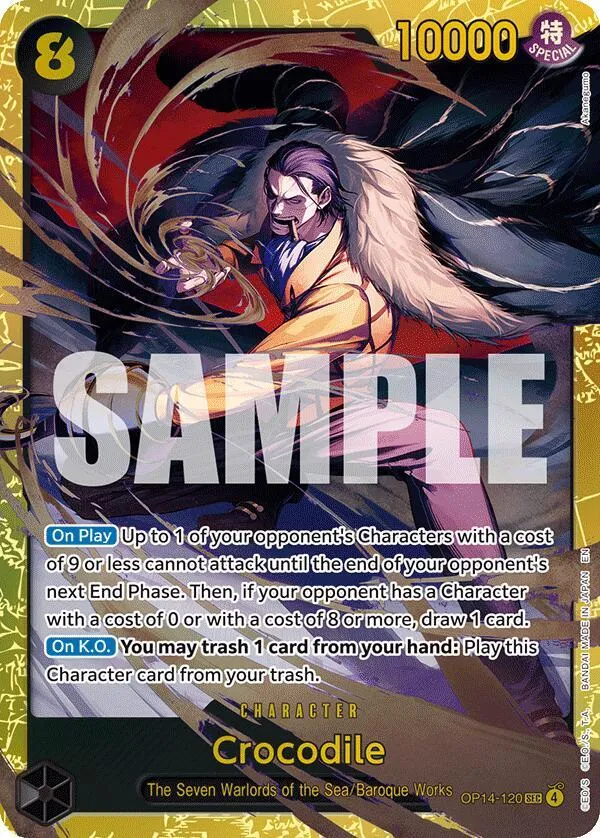 Crocodile - OP14-120 — The Azure Sea's Seven — One Piece Card Game