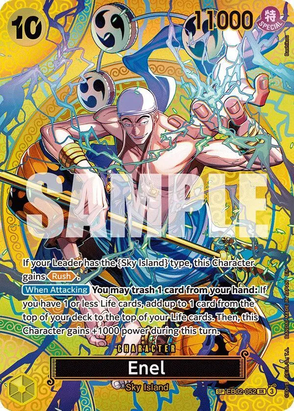 Enel (SP) — Adventure on Kami's Island — One Piece Card Game