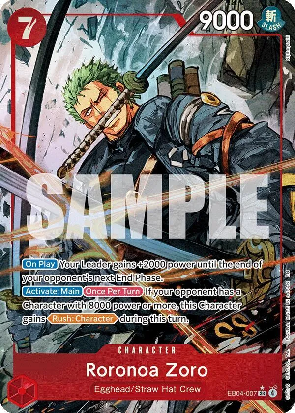 Roronoa Zoro (EB04-007) (Alternate Art) — Adventure on Kami's Island — One Piece Card Game