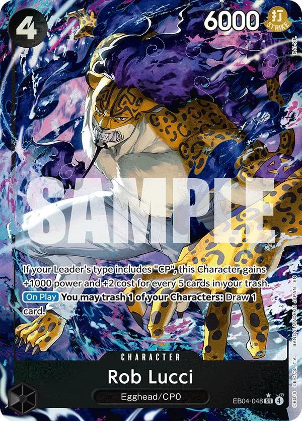 Rob Lucci (EB04-048) — Adventure on Kami's Island — One Piece Card Game