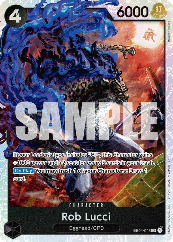 Rob Lucci — Adventure on Kami's Island — One Piece Card Game