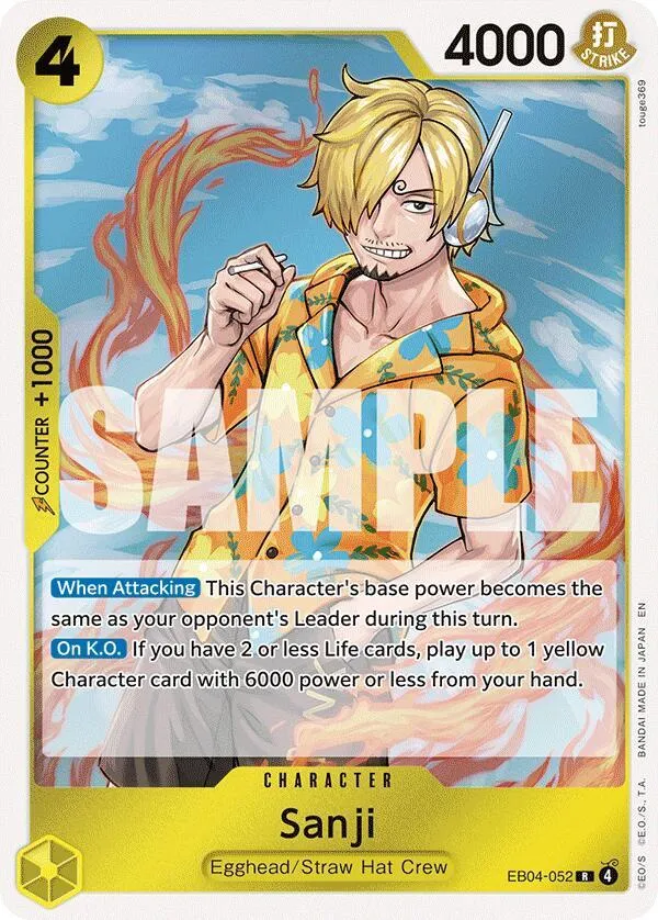 Sanji (EB04-052) — Adventure on Kami's Island — One Piece Card Game