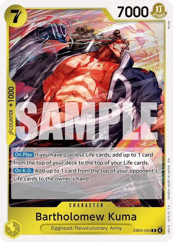 Bartholomew Kuma (EB04-054) — Adventure on Kami's Island — One Piece Card Game
