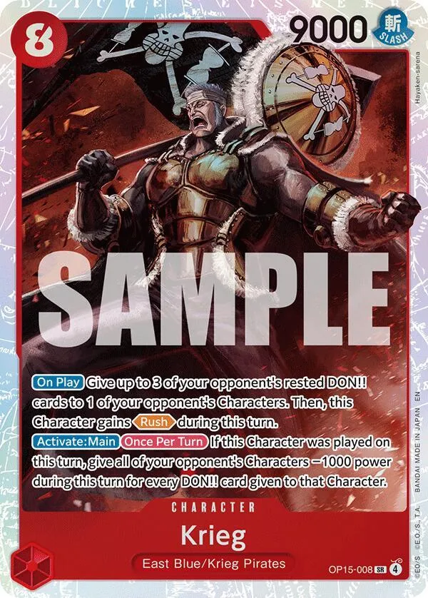 Krieg (OP15-008) — Adventure on Kami's Island — One Piece Card Game