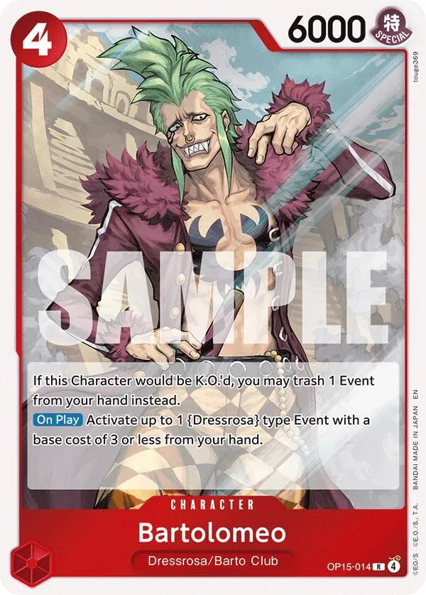Bartolomeo — Adventure on Kami's Island — One Piece Card Game