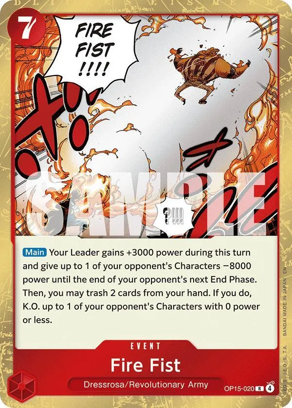 Fire Fist — Adventure on Kami's Island — One Piece Card Game