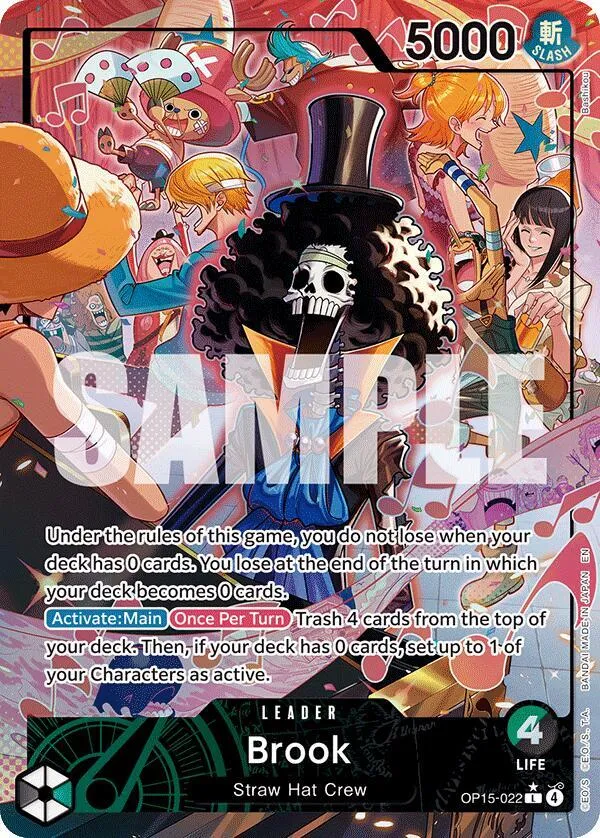 Brook (OP15-022) (Alternate Art) — Adventure on Kami's Island — One Piece Card Game
