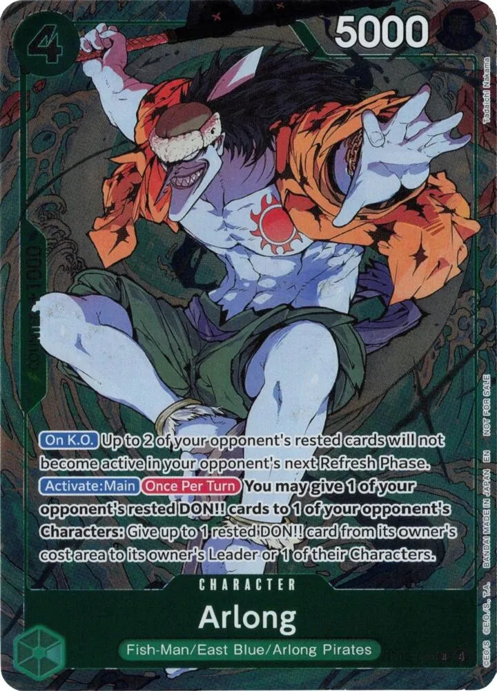 Arlong (Dash Pack) — Adventure on Kami's Island — One Piece Card Game