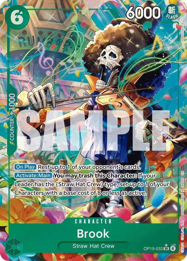 Brook (OP15-032) (Alternate Art) — Adventure on Kami's Island — One Piece Card Game