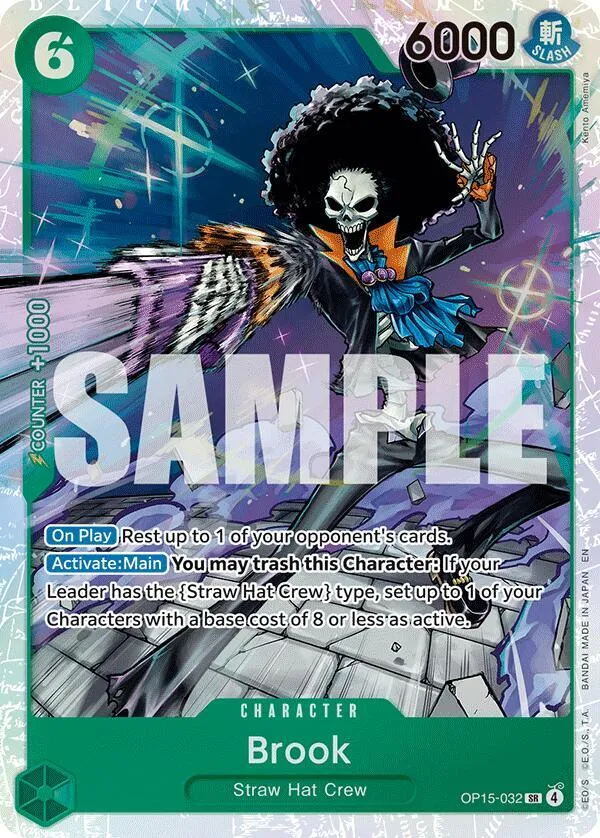 Brook (OP15-032) — Adventure on Kami's Island — One Piece Card Game