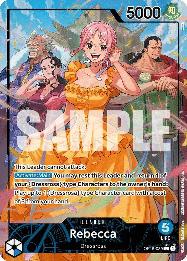 Rebecca (OP15-039) (Alternate Art) — Adventure on Kami's Island — One Piece Card Game