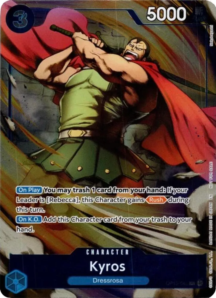 Kyros (Dash Pack) — Adventure on Kami's Island — One Piece Card Game