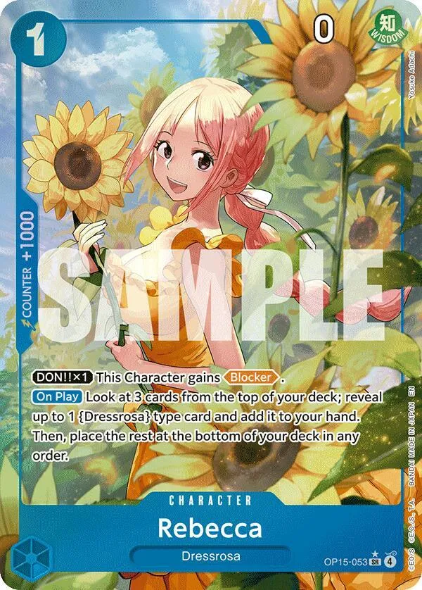 Rebecca (OP15-053) (Alternate Art) — Adventure on Kami's Island — One Piece Card Game