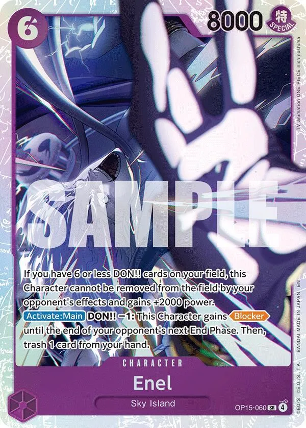 Enel (OP15-060) — Adventure on Kami's Island — One Piece Card Game