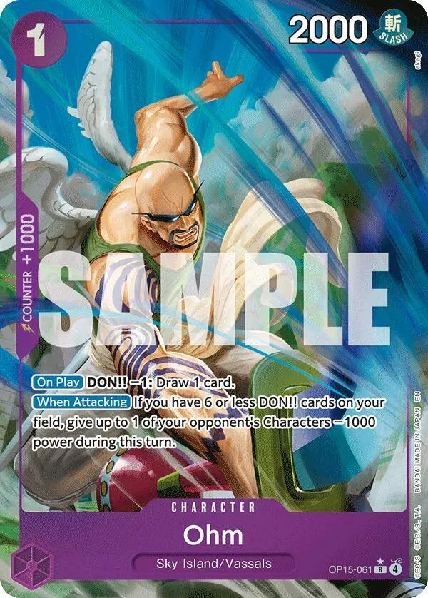 Ohm (Alternate Art) — Adventure on Kami's Island — One Piece Card Game