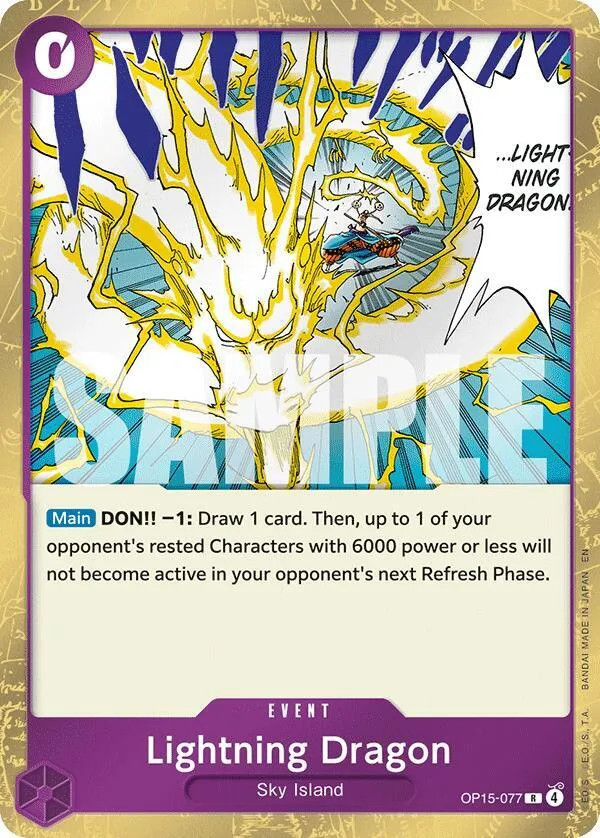Lightning Dragon — Adventure on Kami's Island — One Piece Card Game