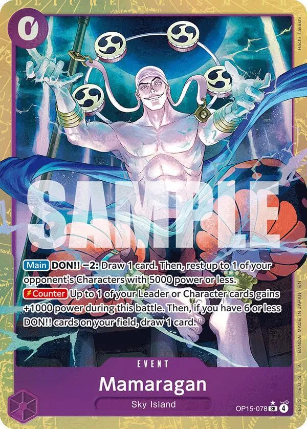 Mamaragan (Alternate Art) — Adventure on Kami's Island — One Piece Card Game