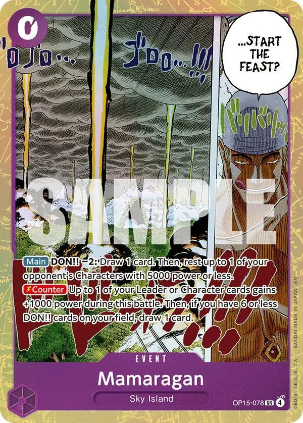 Mamaragan (OP15-078) — Adventure on Kami's Island — One Piece Card Game
