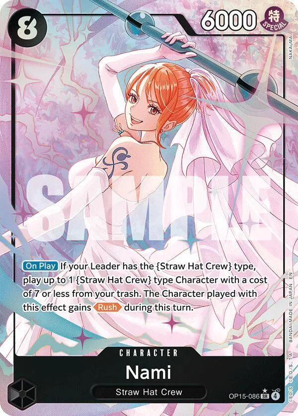 Nami (OP15-086) (Alternate Art) — Adventure on Kami's Island — One Piece Card Game
