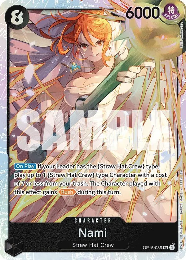 Nami (OP15-086) — Adventure on Kami's Island — One Piece Card Game