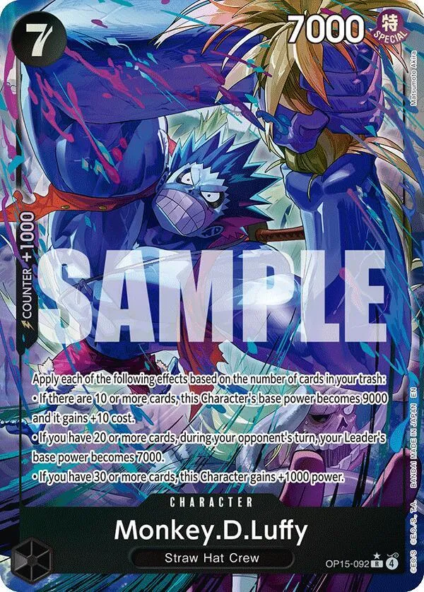 Monkey.D.Luffy (OP15-092) (Alternate Art) — Adventure on Kami's Island — One Piece Card Game