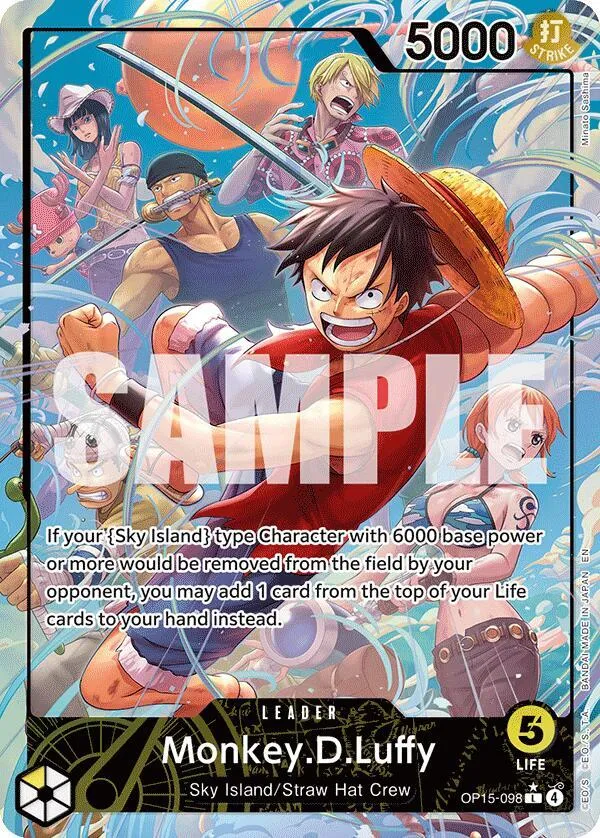 Monkey.D.Luffy (OP15-098) (Alternate Art) — Adventure on Kami's Island — One Piece Card Game
